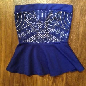 Charlotte Russe strapless top